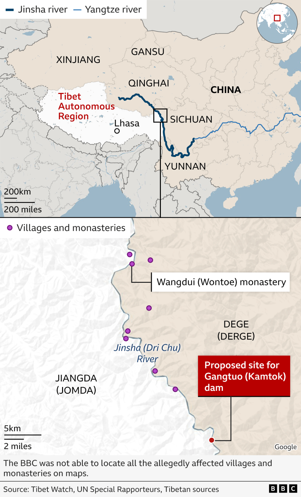 A dam ignited rare Tibetan protests. They ended in beatings and arrests, BBC finds