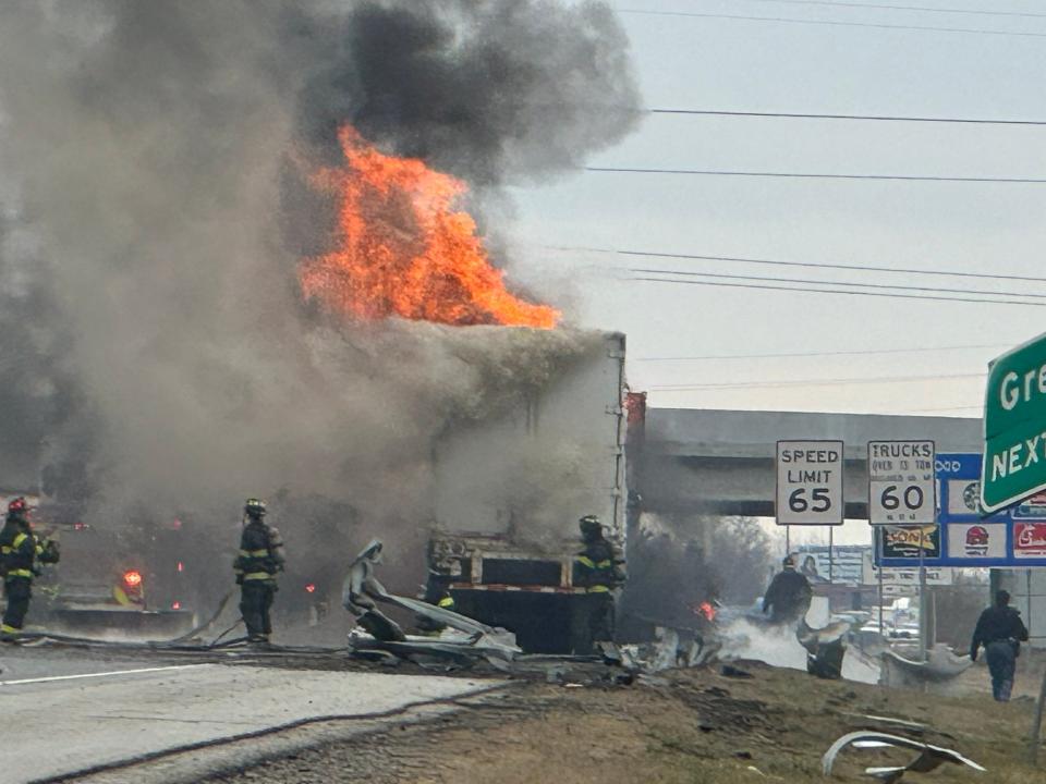 I-65 reopens after fiery crash that killed truck driver