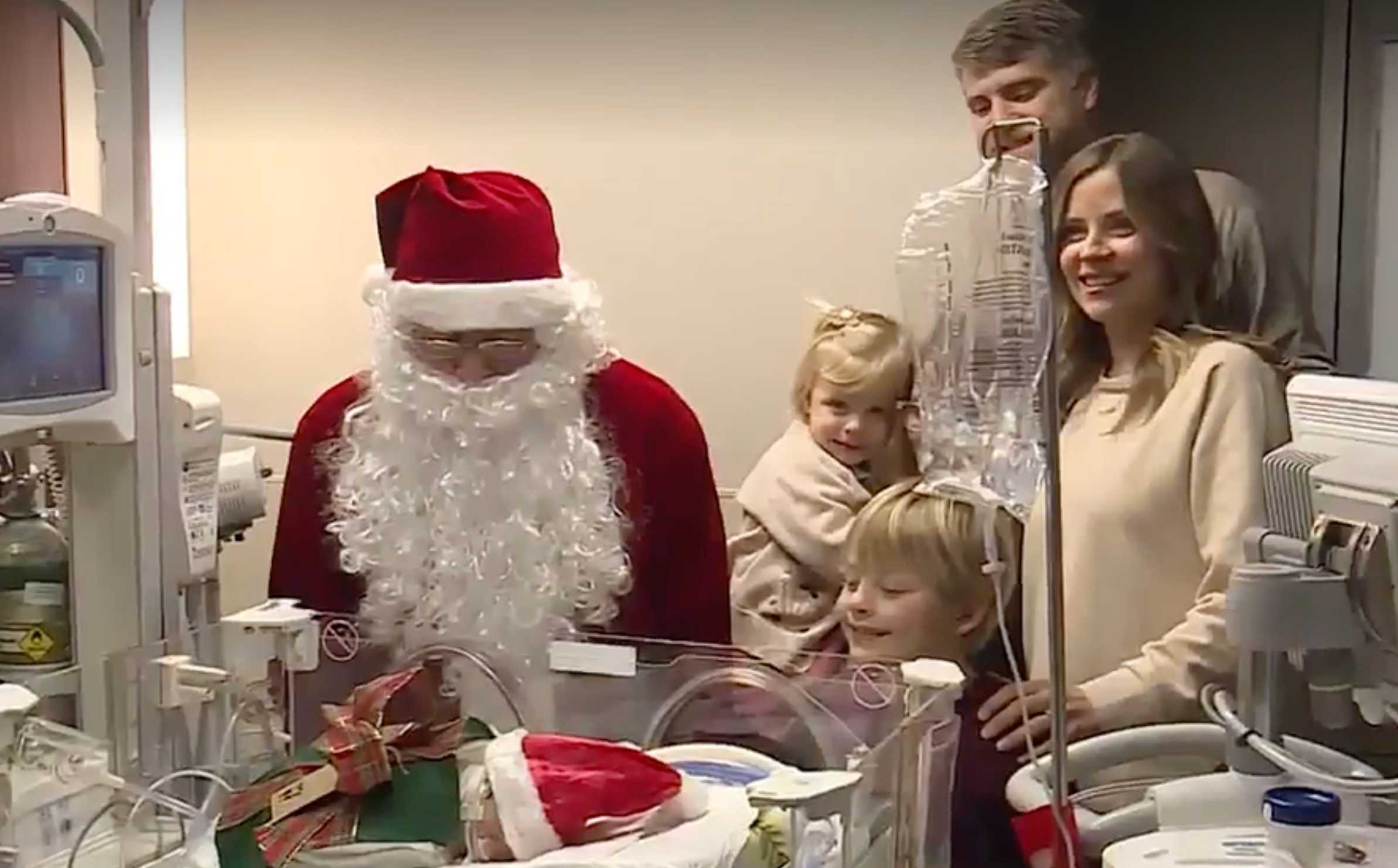 Santa visits NICU at a Kansas City hospital