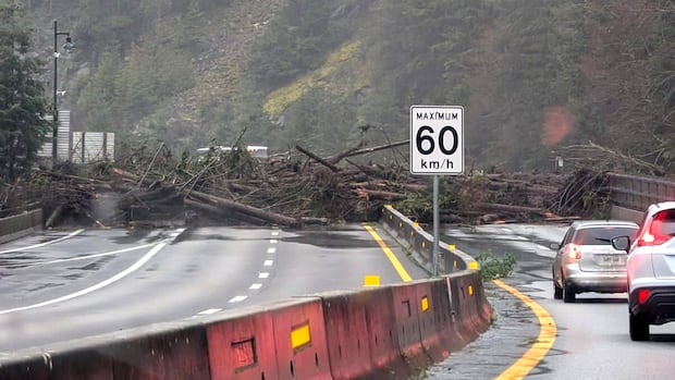 B.C.'s Sea to Sky Highway reopens after landslide that knocked 1 home off foundation