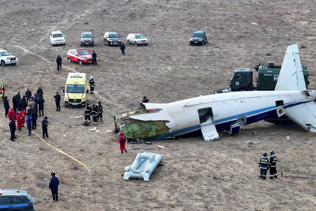 Azerbaijani airliner crashes in Kazakhstan