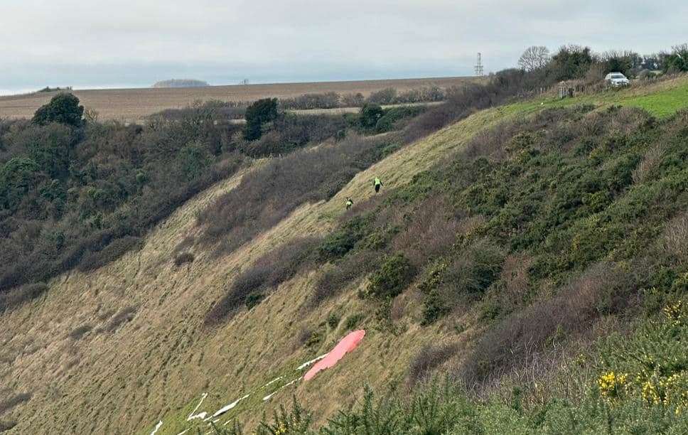 Police called to Folkestone’s White Horse near M20 after Rudolph makeover for Christmas