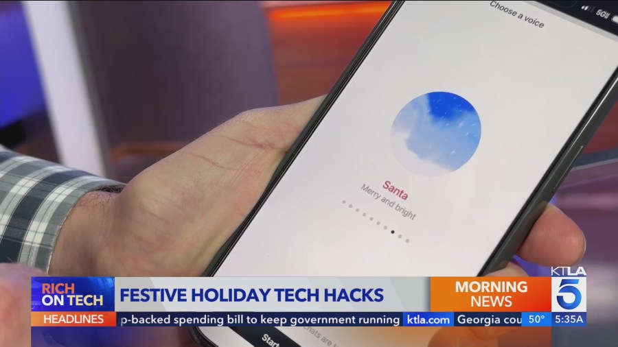 Chat with Santa or find out if you are on the naughty list with these tech features