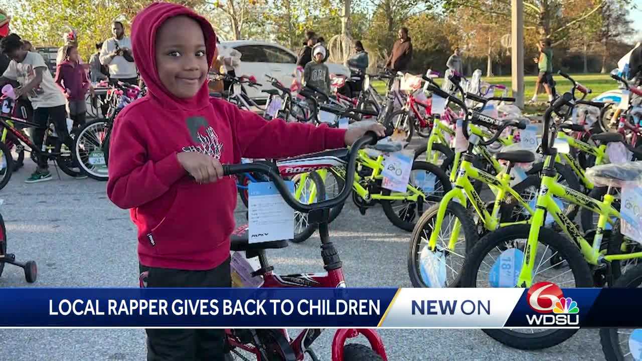 New Orleans rapper Rob49 hosts bike giveaway with NORD ahead of the holidays