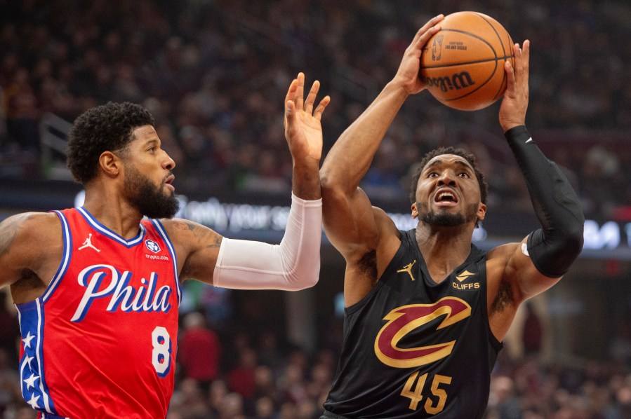 Cavaliers rout 76ers for 25th win in 29 games