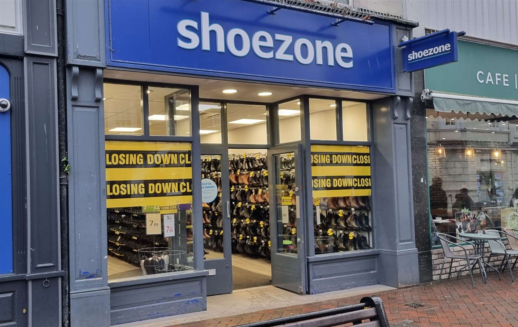 Shoe Zone stores in Ashford, Folkestone, Herne Bay and Gillingham to close