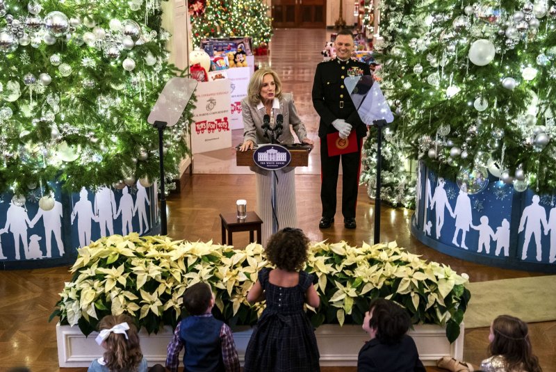 First lady Jill Biden hosts Toys for Tots holiday event at White House