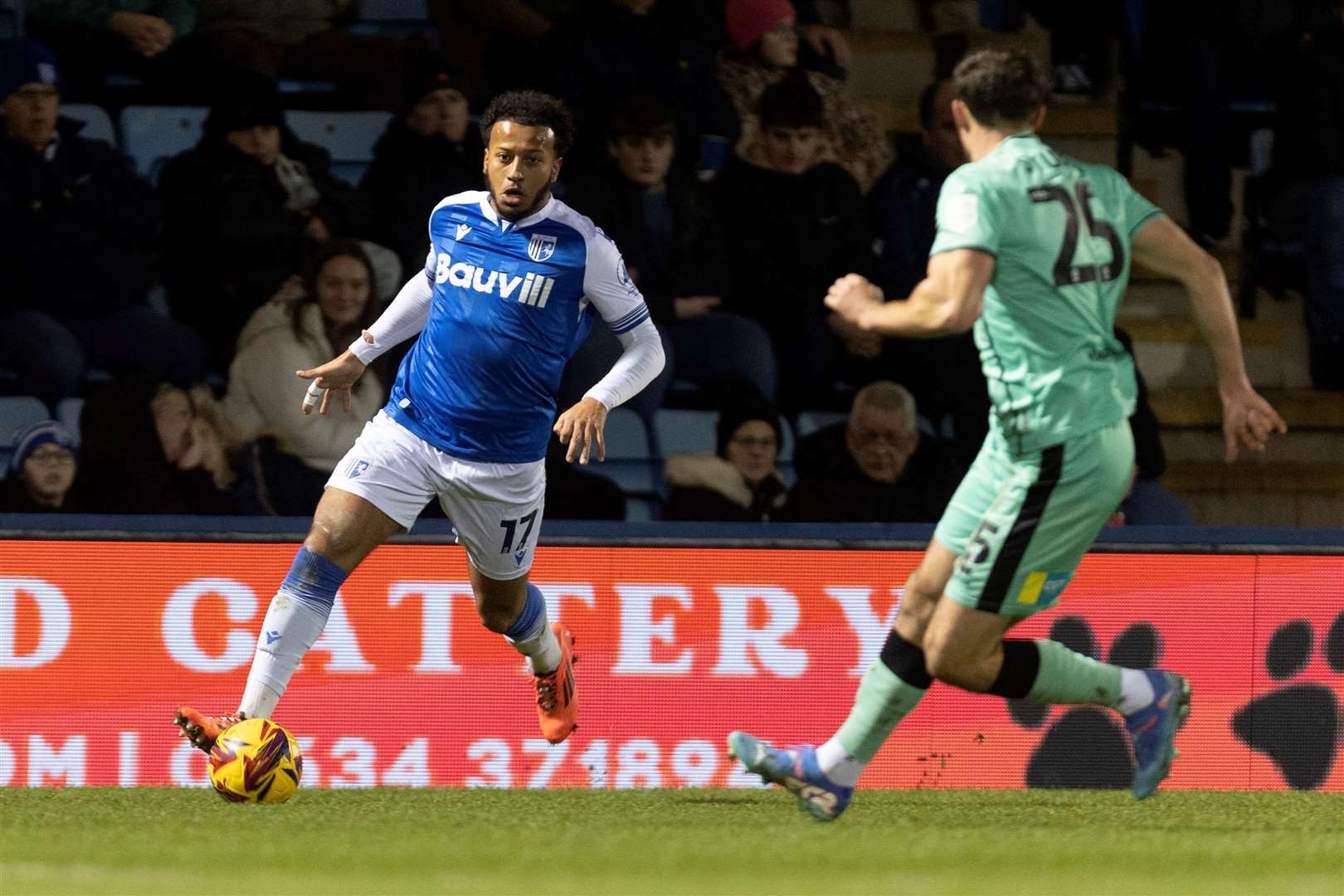 Gillingham’s Jayden Clarke took his goal tally to seven in the 2-2 draw against Cheltenham Town – George Lapslie got the second goal for Mark Bonner’s team