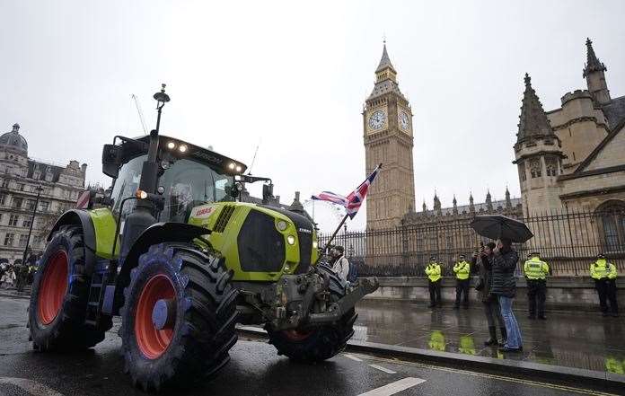 Kent farmers join Westminster tractor protest over new ‘death tax’