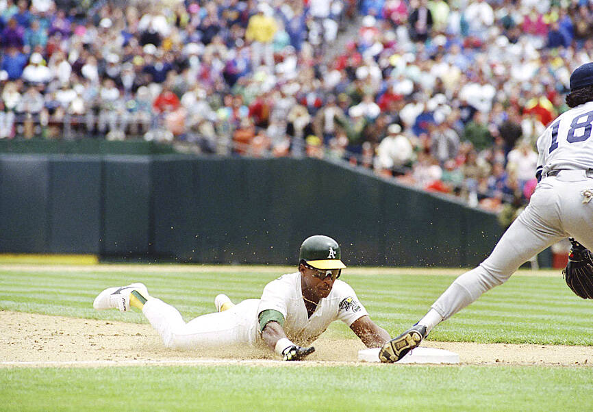 Rickey Henderson, MLB’s king of stolen bases, dies aged 65