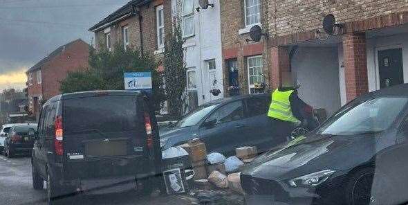 Amazon investigates reports of hundreds of parcels being processed in make-shift sorting office in Warwick Avenue, Maidstone