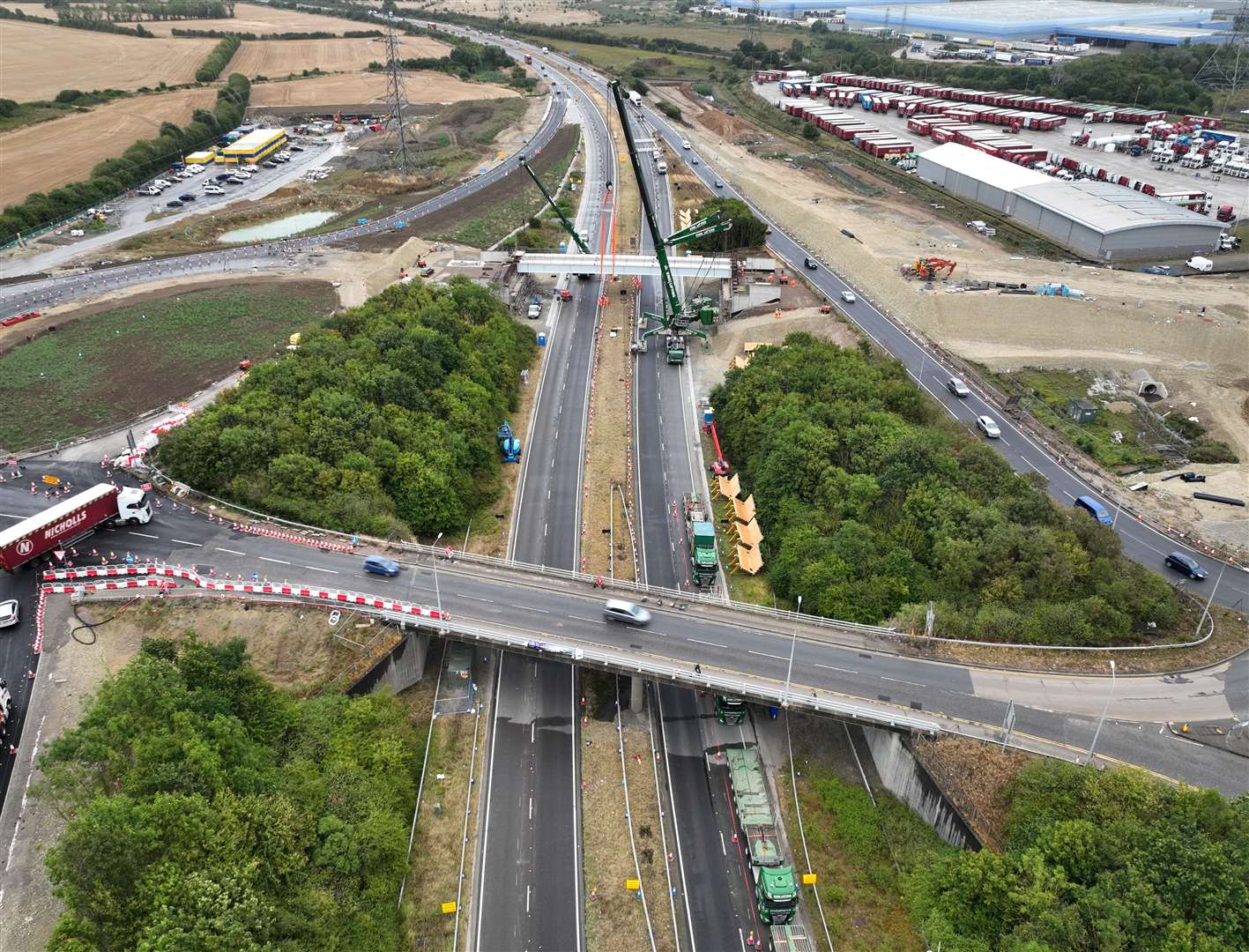 Lane closures on A249 lifted days before Christmas as work progresses on £32.7m Grovehurst roundabout improvement scheme