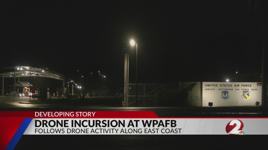 Drone sighting shuts down WPAFB for hours Friday