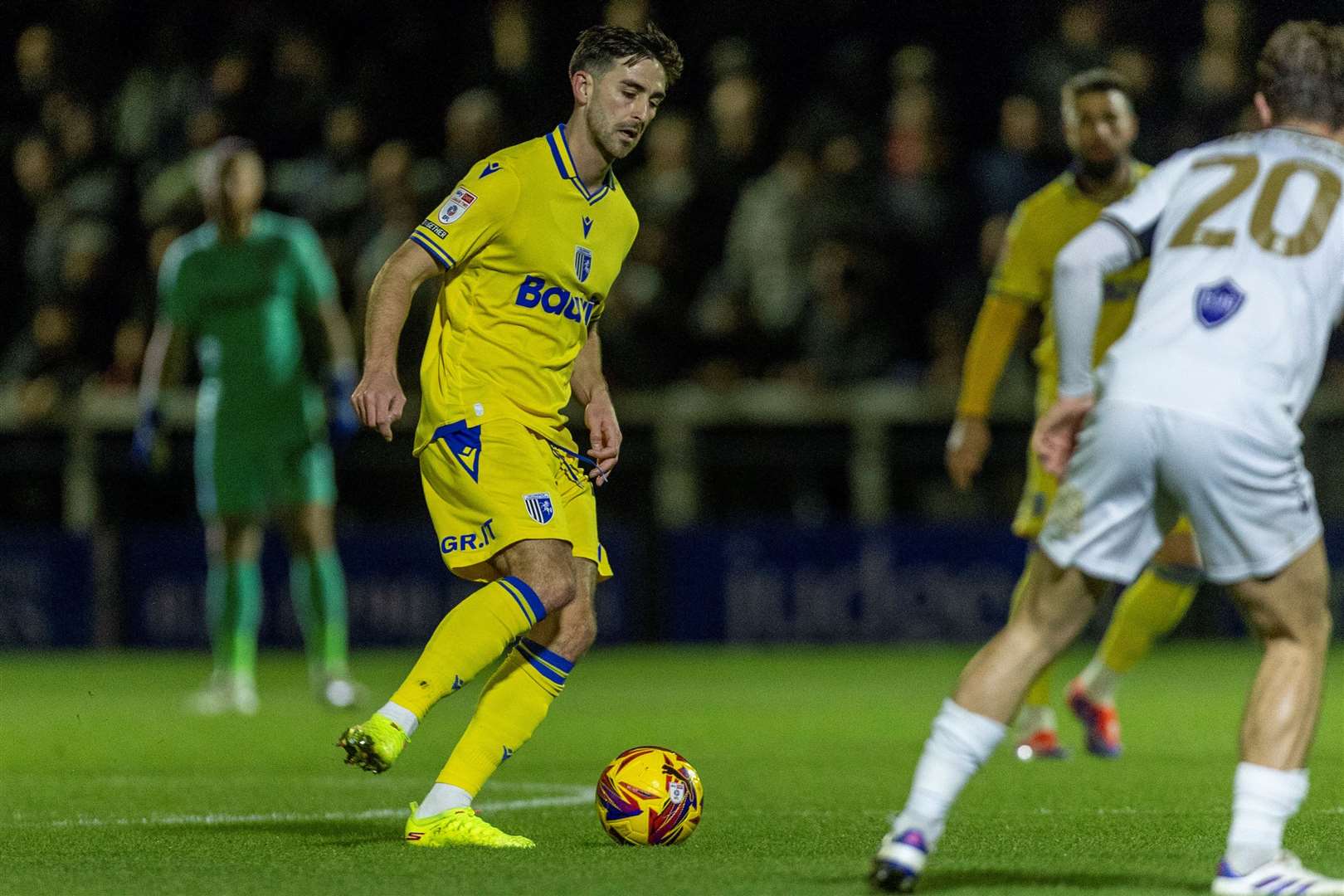 Robbie McKenzie reacts to Gillingham’s League 2 defeat at Bromley after scoring and returning to the starting eleven