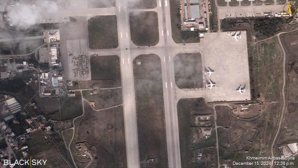 New satellite images show the Russians packing up their stuff amid a flurry of activity at a key airbase in Syria