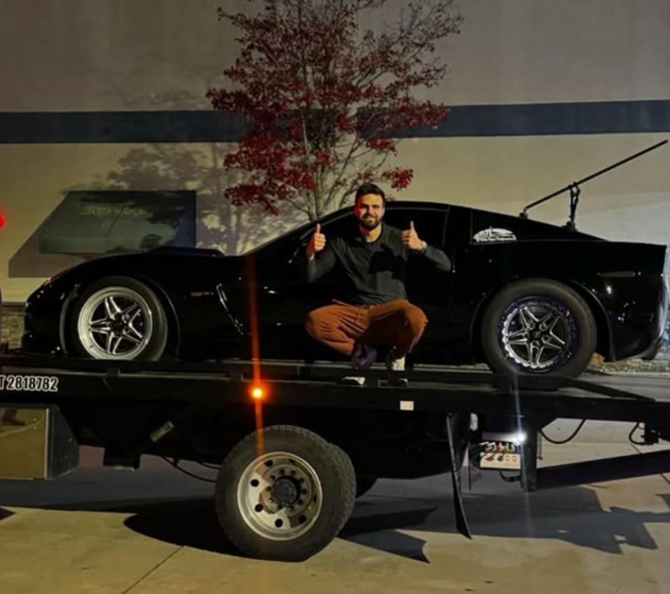 Influencer Has His Own Corvette Towed from Car Meet to Avoid Cops