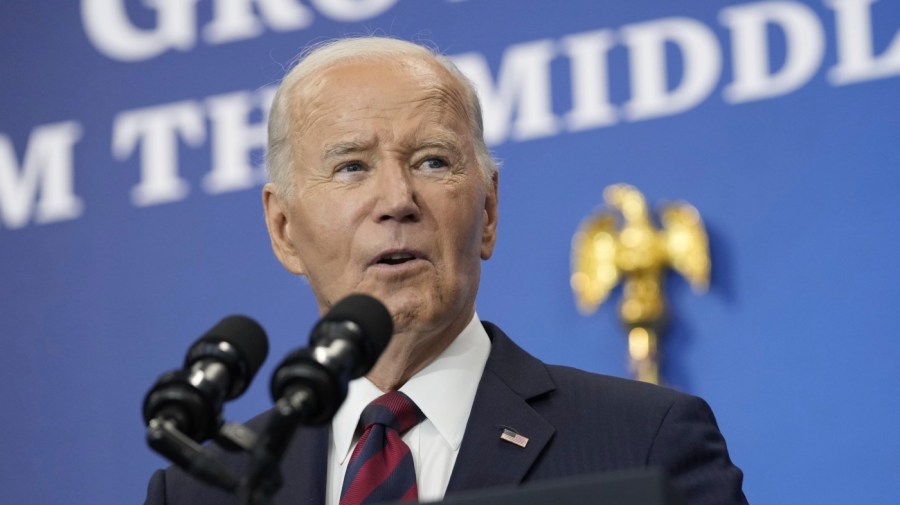 Biden stakes out economic legacy at Brookings as Trump readies takeover