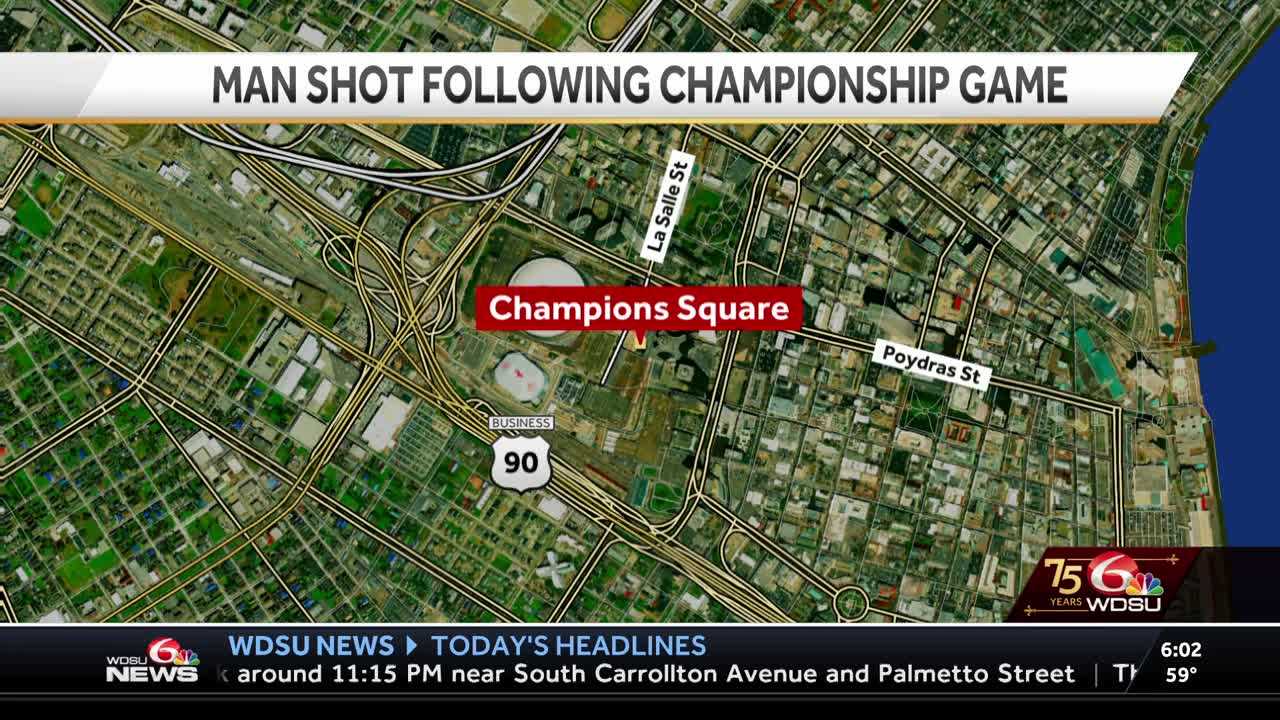 Man shot champions square new orleans