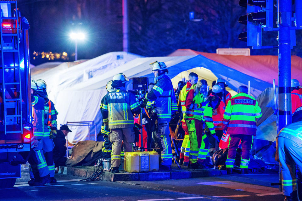 Vehicle plows into crowded Christmas market in Germany, killing 2 and injuring dozens