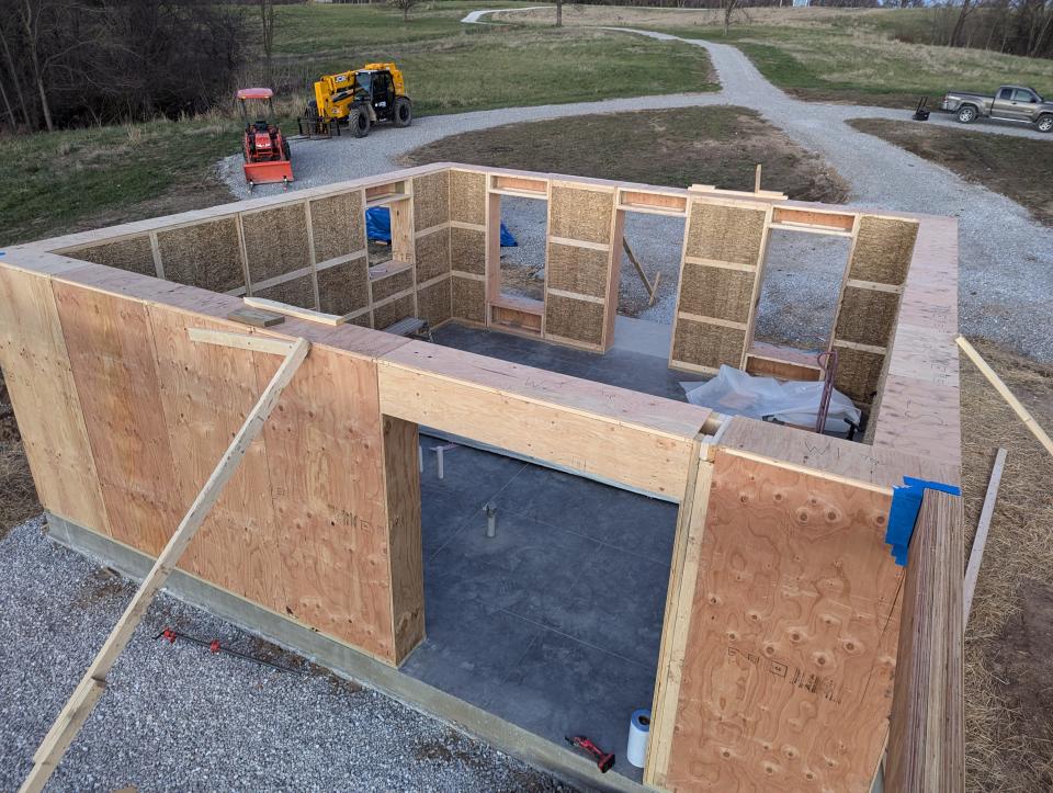 Builders believe this is Missouri's first prefab straw bale house. How you can see it