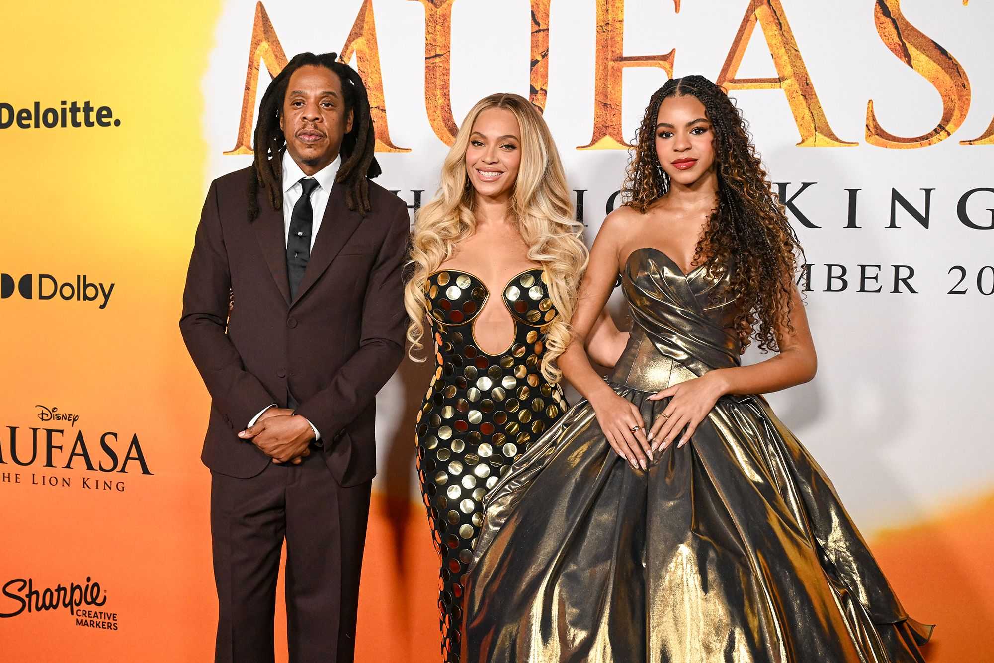 Jay-Z and Beyoncé join daughter Blue Ivy on red carpet after rapper is accused of sexual assault