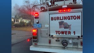 Person hospitalized after being pulled unconscious from Burlington house fire