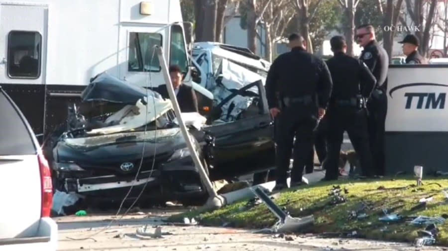 Video captures deadly high-speed crash in Orange County