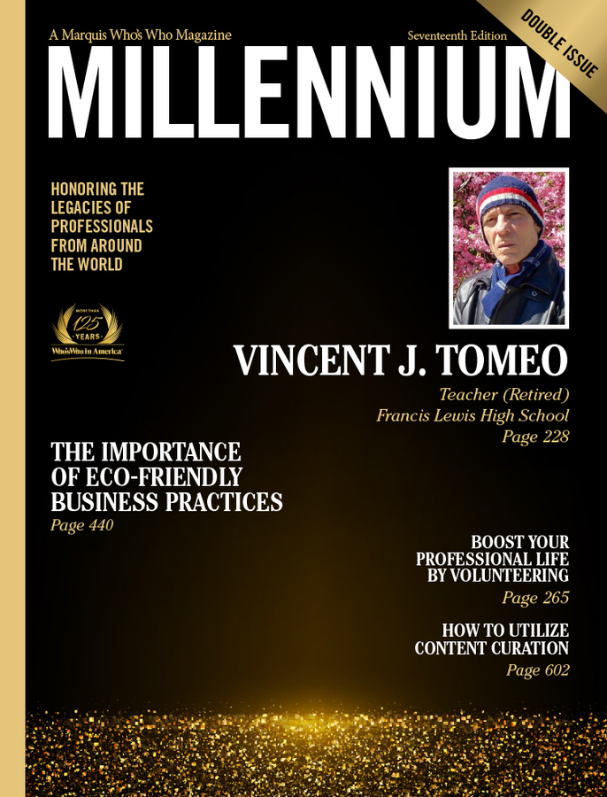 Vincent J. Tomeo Featured in Marquis Who’s Who Millennium Magazine