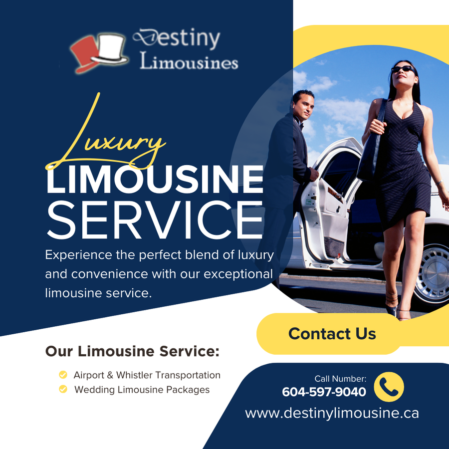 Destiny Limousine Ltd. Announces Premium Transportation Services from YVR Vancouver Airport to Whistler Resorts