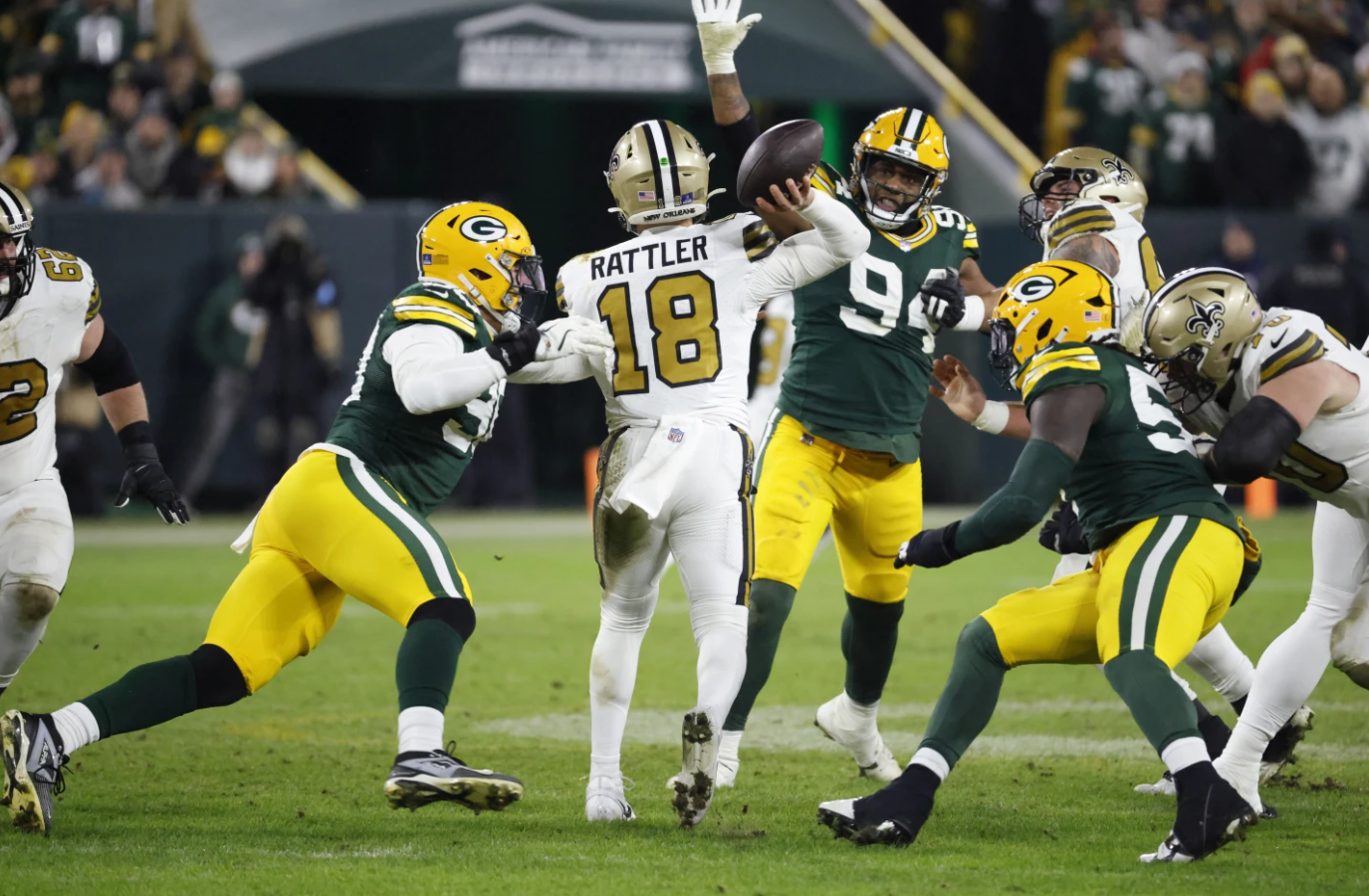 Saints rookie QB Spencer Rattler has frustrating night in shutout loss to Packers