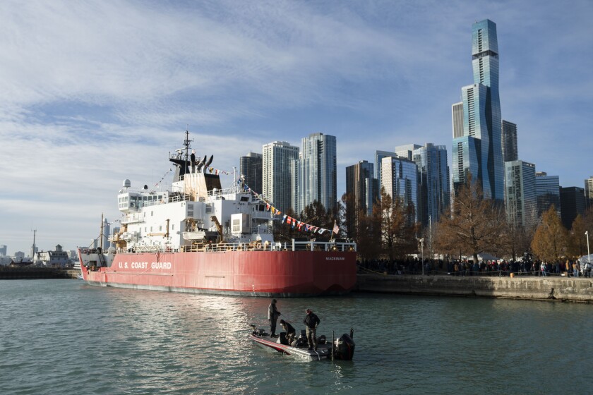 'Christmas Tree Ship' delivers more than 1,000 trees at Navy Pier for families in need