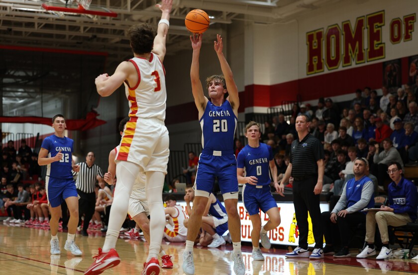 Hudson Kirby leads undefeated Geneva to rivalry rout of Batavia