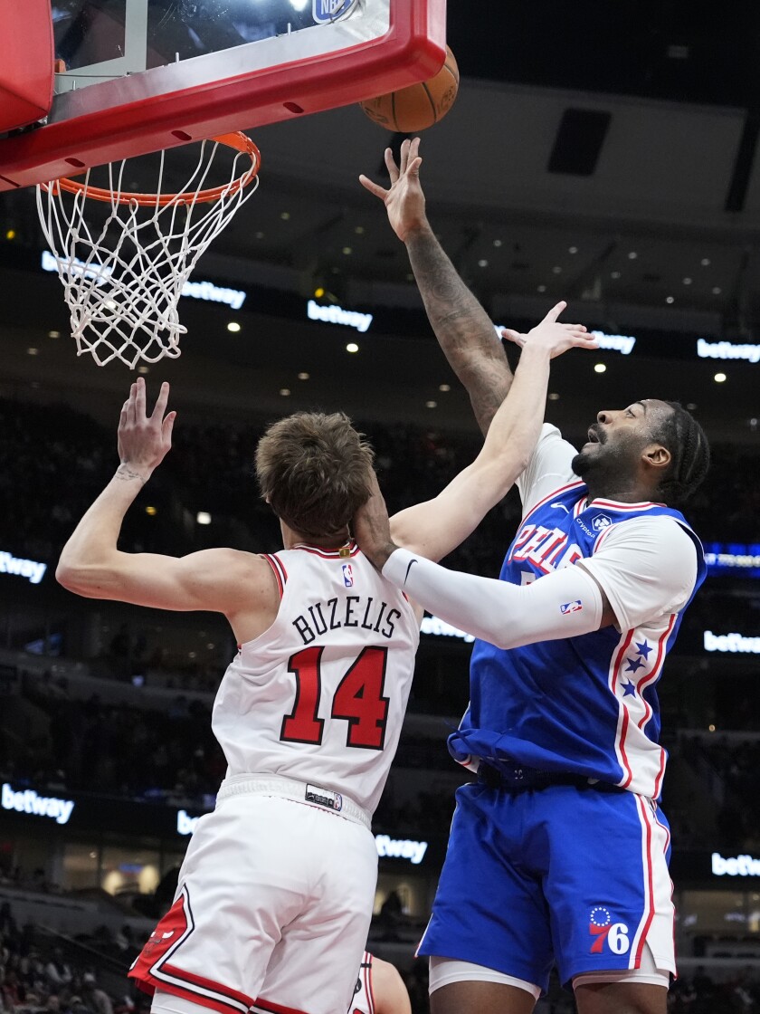 Bulls have no answer for Joel Embiid in loss to 76ers