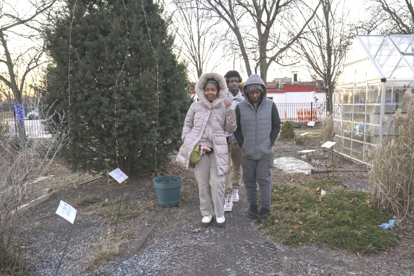 Chicago artist, teens create botanic and sculpture garden in underused space