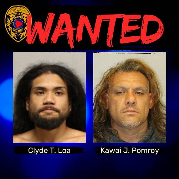 Hawaii island police still searching for 2 Hale Nani escapees