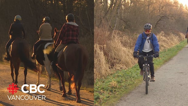 Horse riders say plan to pave Burnaby park trail for cyclists will cut off equestrian access