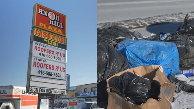 Scarborough plaza business owners frustrated by illegal garbage dumping