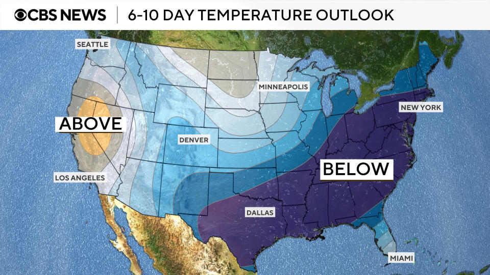 Polar vortex set to freeze the U.S. as far as the Deep South