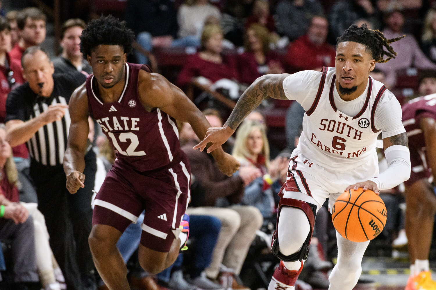 Photos: Gamecock men’s basketball drops pair of closely contested conference games against Florida and Mississippi State