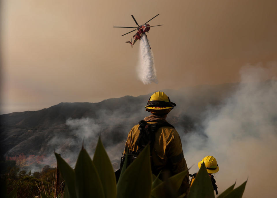 Santa Ana winds will keep fire threat high until Wednesday evening, officials warn