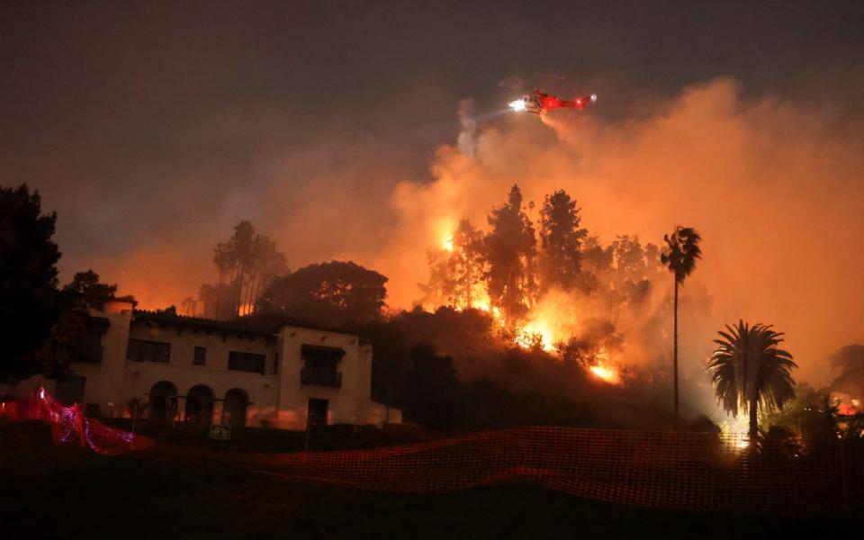 Hollywood mansions ‘uninsurable’ as wildfires leave $50bn trail of destruction