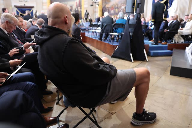 Sen. John Fetterman Wears Shorts and Sneakers to Trump's Inauguration and Sits in the Front Row