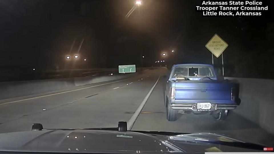 Truck Driver Swigs A Twisted Tea Right In Front Of A Trooper