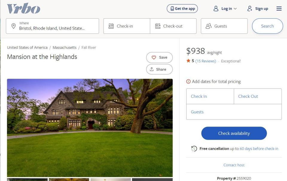 Airbnb, Vrbo may soon be legal in Fall River. Would the Highlands 'castle' be allowed?