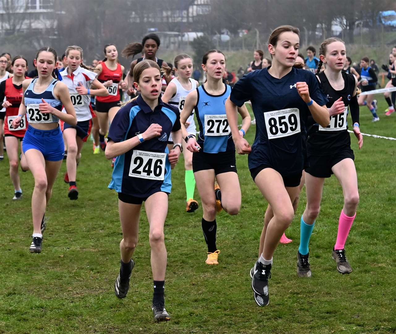 Tyla Jade Thomas follows Year 7 success in 2024 with victory in junior girls’ race for Medway district in 2025 Kent Schools Cross-Country Championships