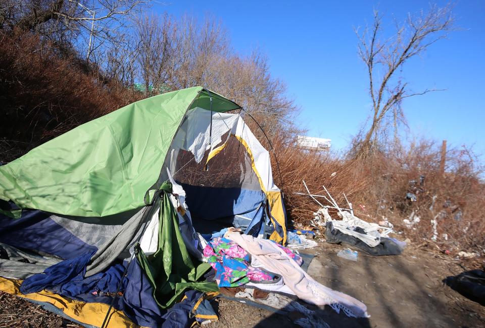 Inside an empty homeless camp in Fall River, as volunteers remove it: 'They're human too'