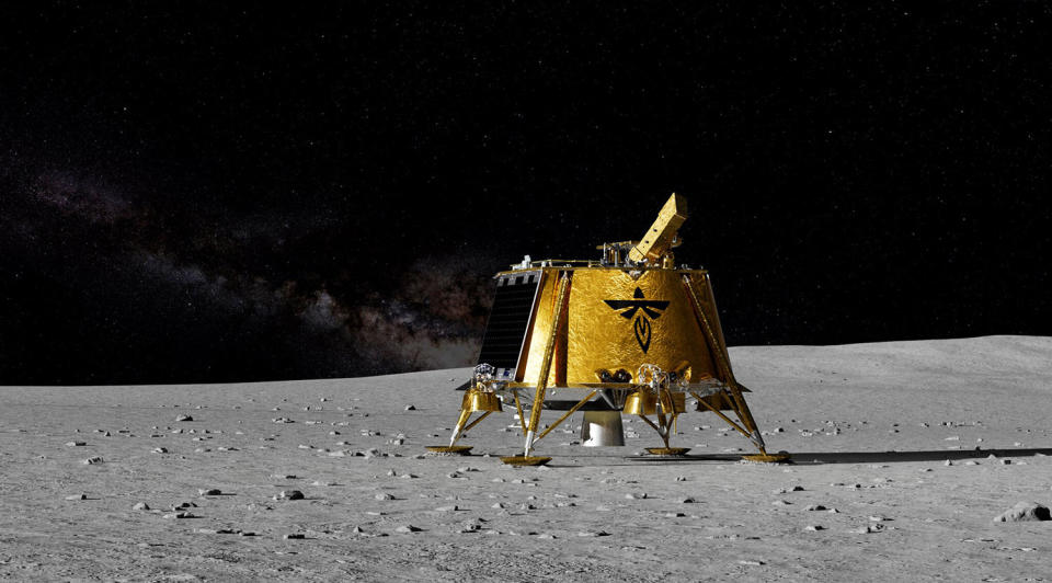 2 privately built moon landers carried into space by SpaceX rocket