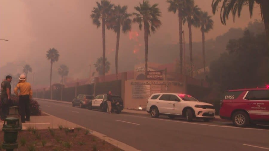 Rapidly spreading Palisades Fire torches hillsides, threatens homes in Los Angeles