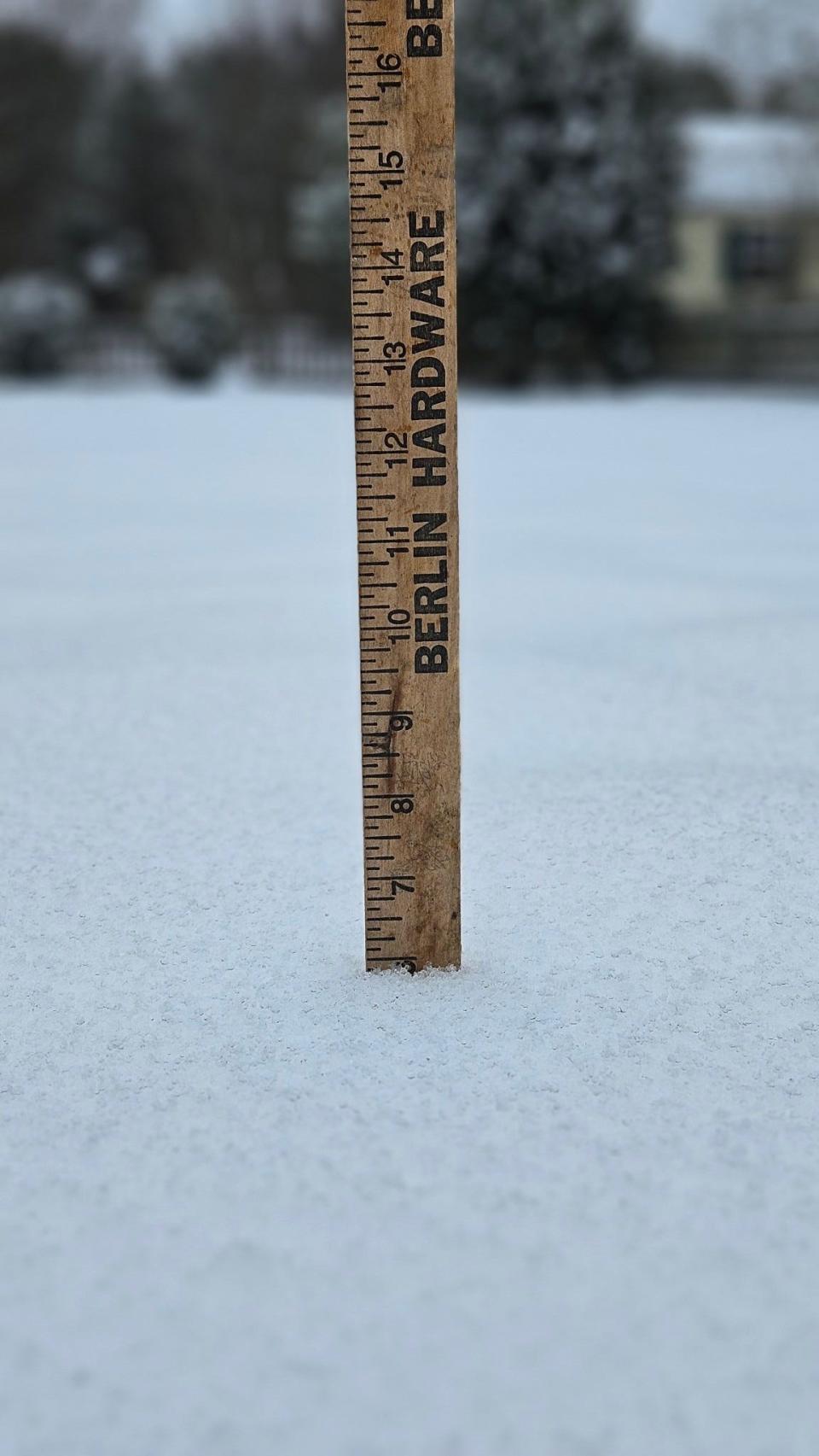 How much snow fell Monday in Ocean City, Salisbury? A fun look at the numbers