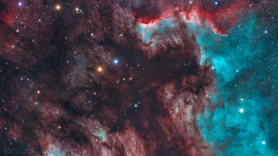 Astrophotographer captures a 'Great Dragon' in the Pelican Nebula (photo)